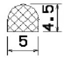 MZS 25452 - EPDM sponge profiles - Semi-circle, D-profiles